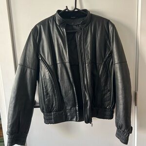 First Gear Hein Gericke Heavy Duty Lined Leather Motorcycle Riding Jacket